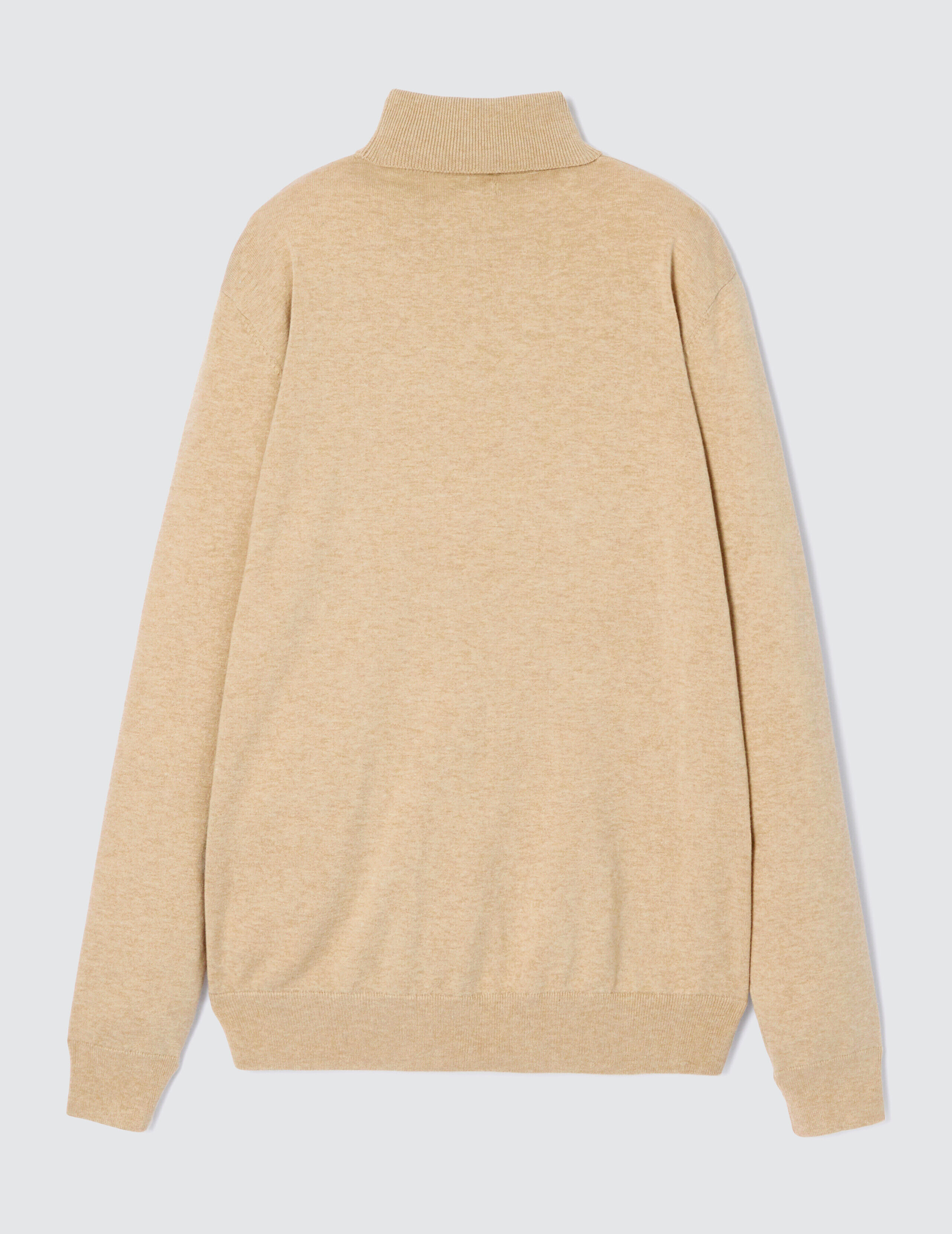 Pull col roul Beige BZB