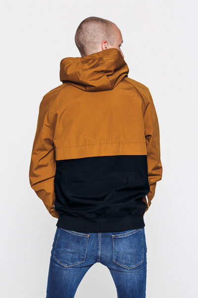 Blouson capuche colorblock