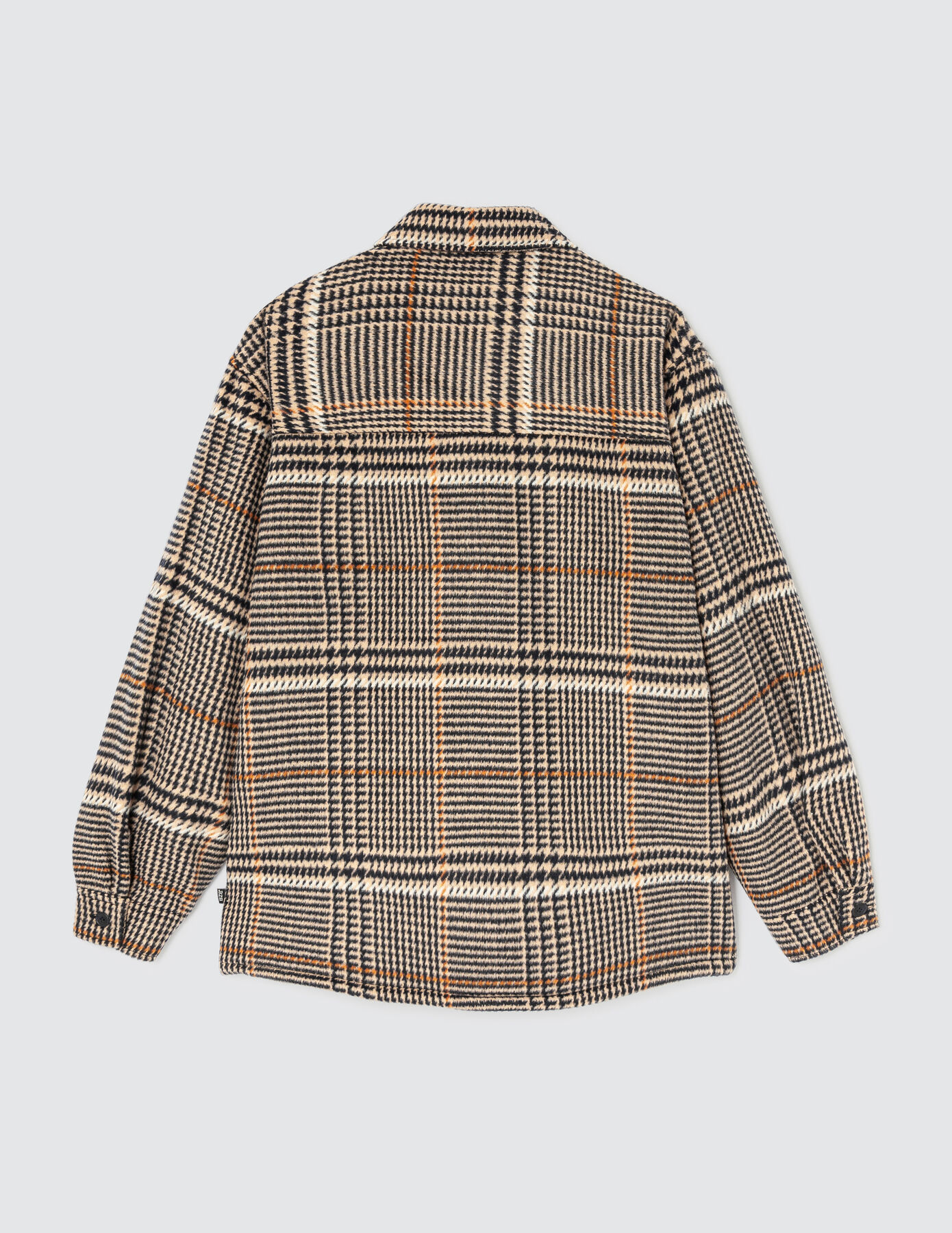 Veste surchemise à carreaux en laine sherpa