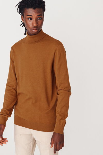 Pull col roulé