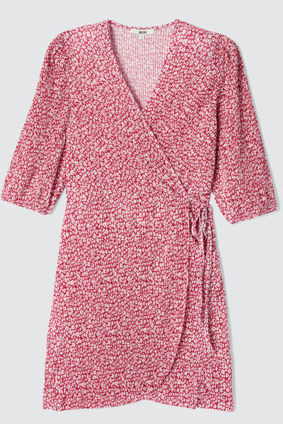Robe cache coeur imprimée
