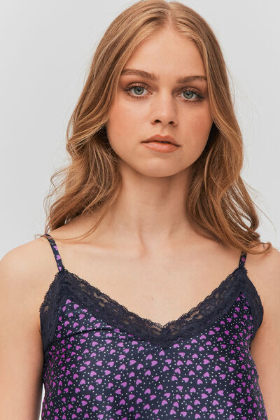 Haut pyjama satin