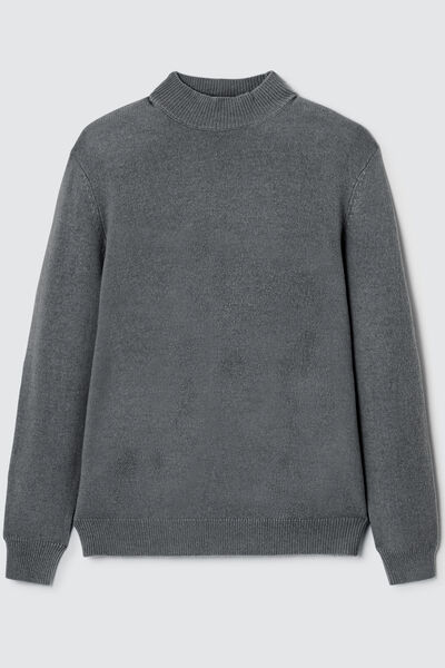Pull en laine col montant