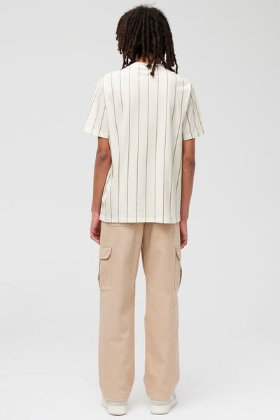 T-shirt à rayures et brodé