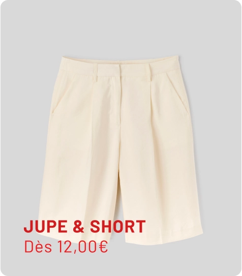 soldes jupe short bermuda femme