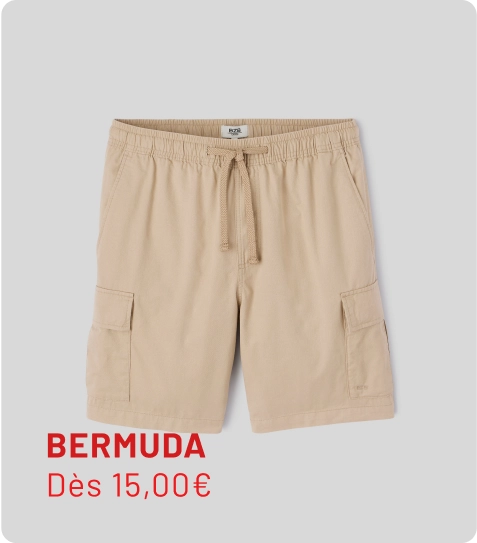 Soldes short bermudua homme