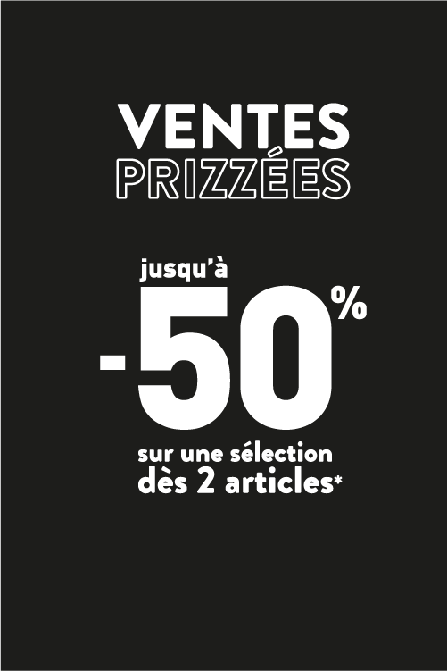 Ventes prizzes homme jusqu'a -50%