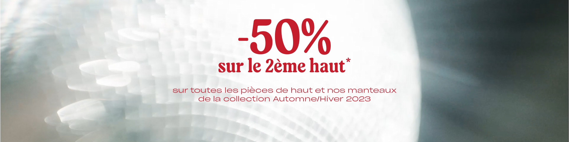 50% sur le 2eme haut