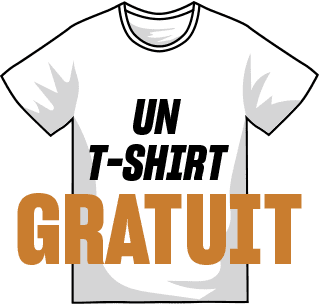 Un t-shirt gratuit