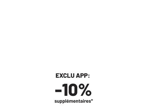 VP jusqu'a -50% +10% supp sur l'app