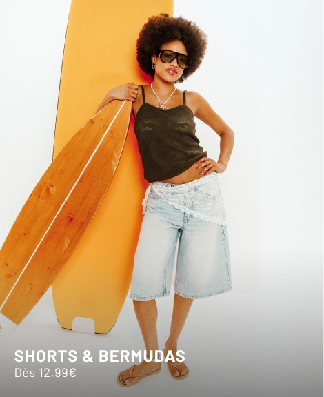 Short bermuda femme