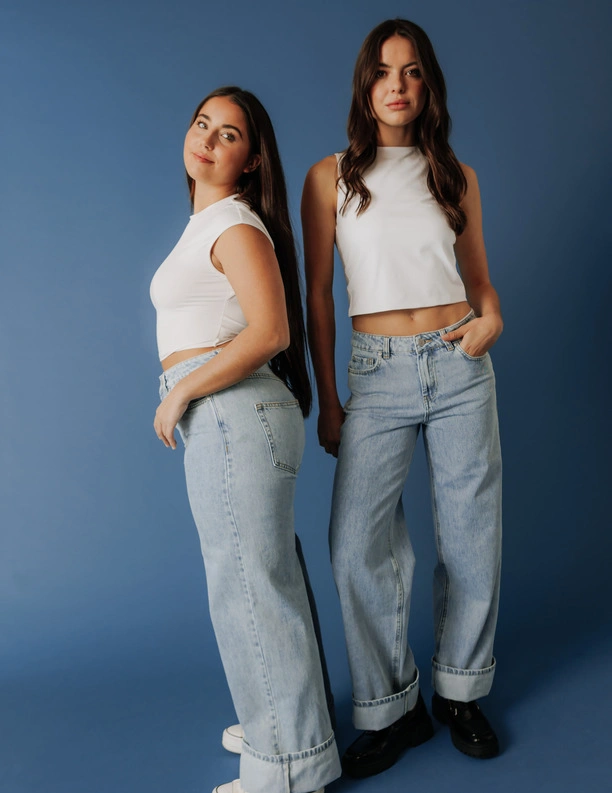 Wide Leg a revers
