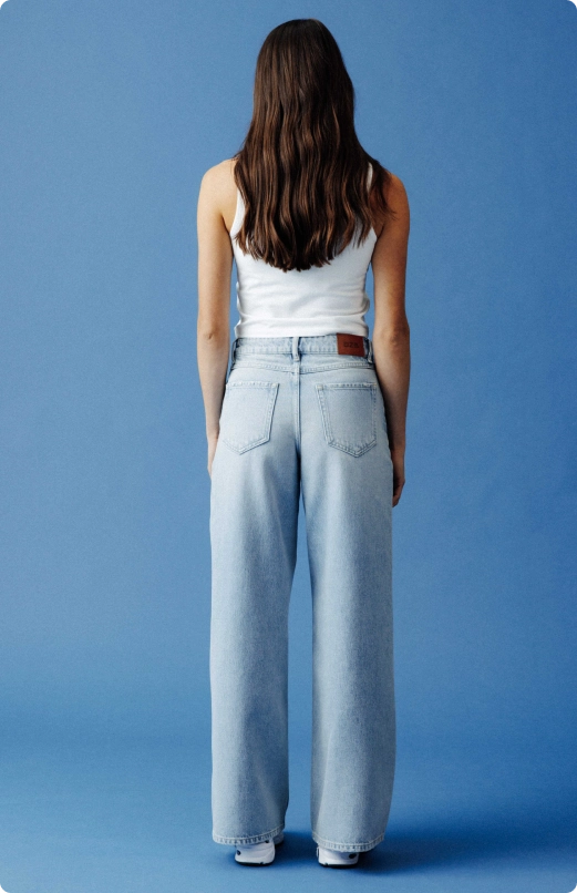 Wide Leg taille basse