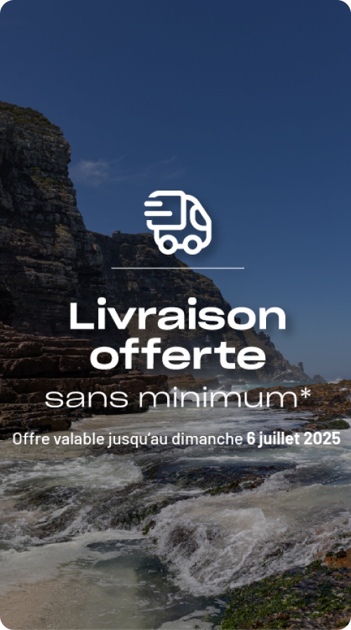 Livraison offerte jusqu'au 06/07