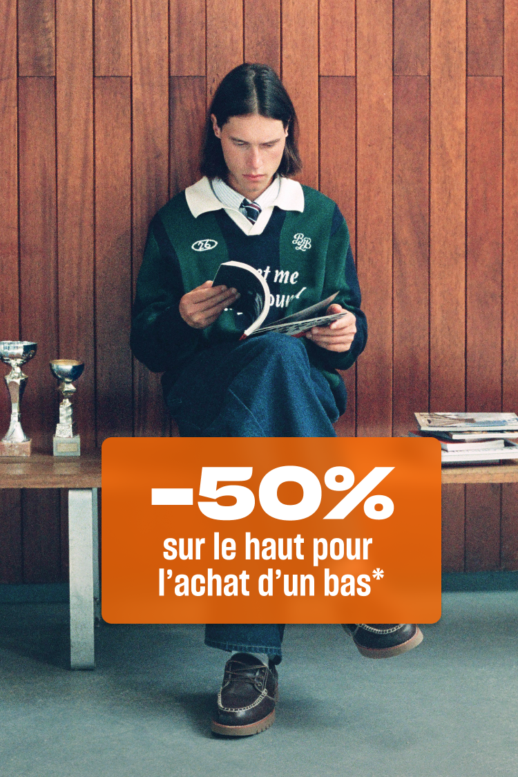 -50% sur un pantalon ou jean pour un article acheté