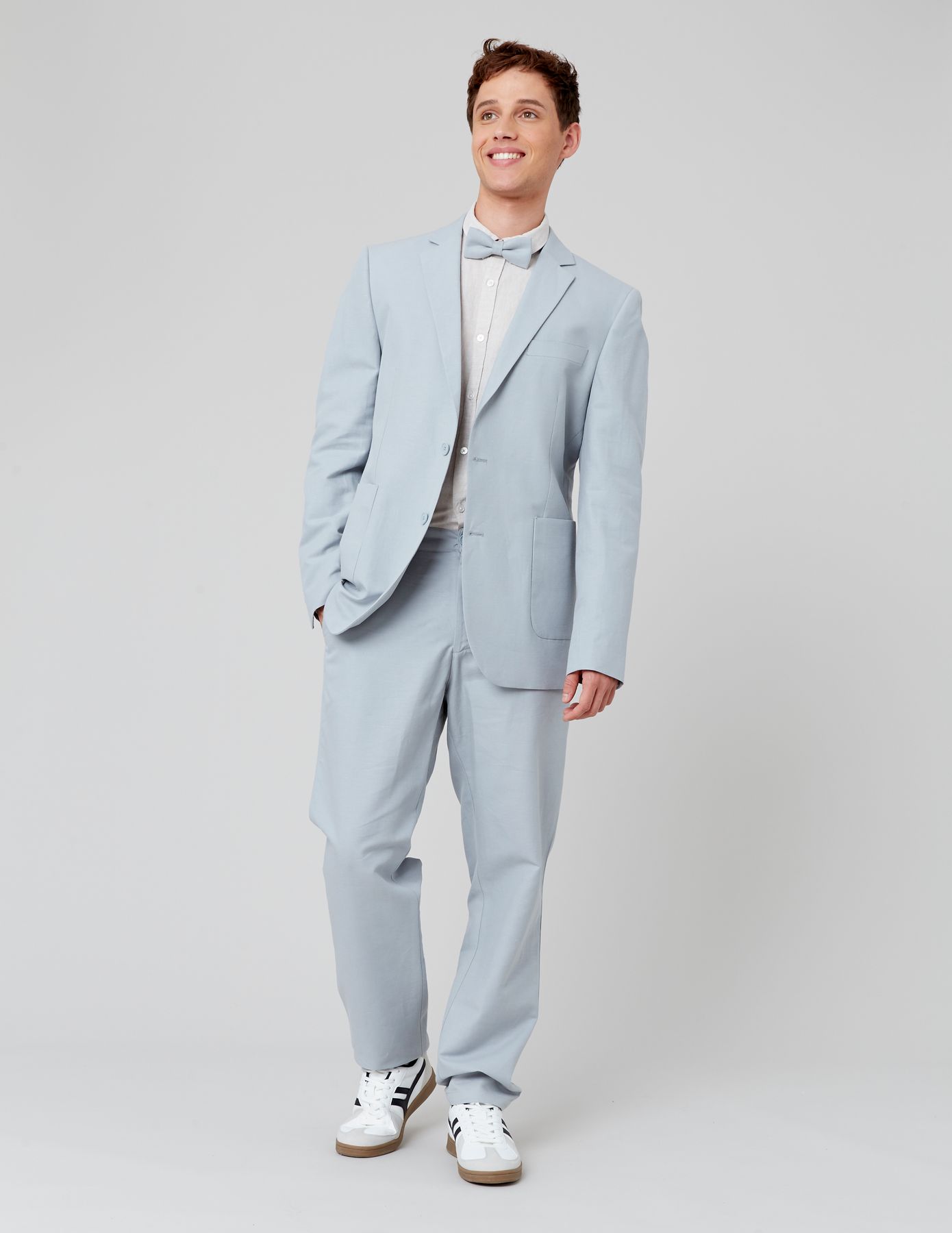 Costume Bleu Gris