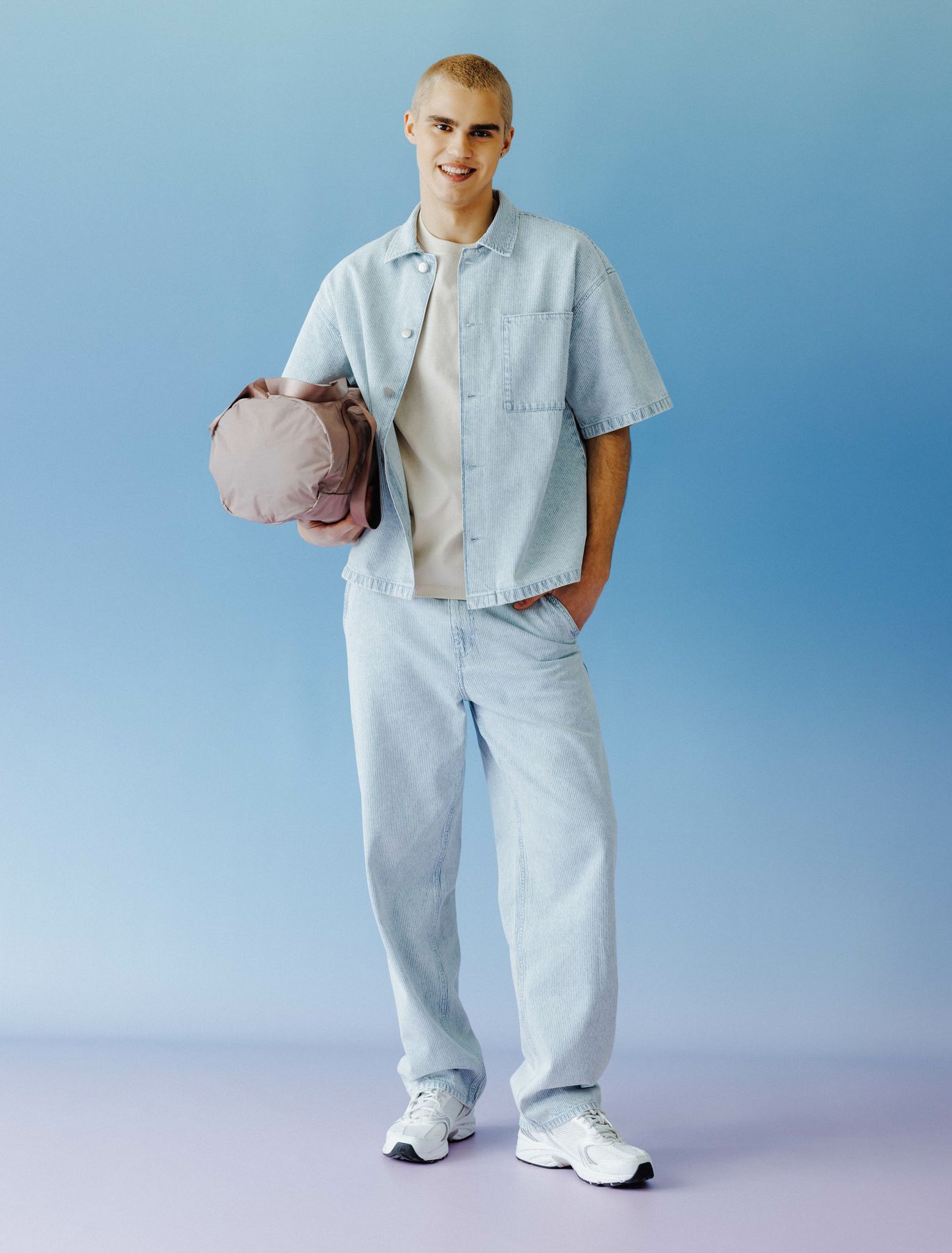 Ensemble "Denim Ray&eacute;"