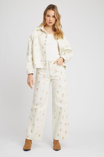 Ensemble brodé Veste et Jean
