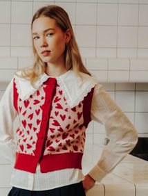 Ensemble "Pull c&oelig;ur et col claudine"