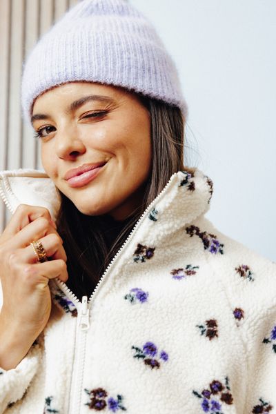 Ensemble Sherpa et Jupe en velours