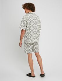 Ensemble Jacquard Chemisette et Bermuda