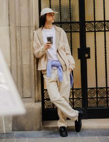 Ensemble "Veste &agrave; carreaux et Pantalon"