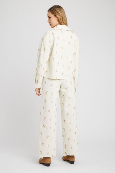 Ensemble brodé Veste et Jean