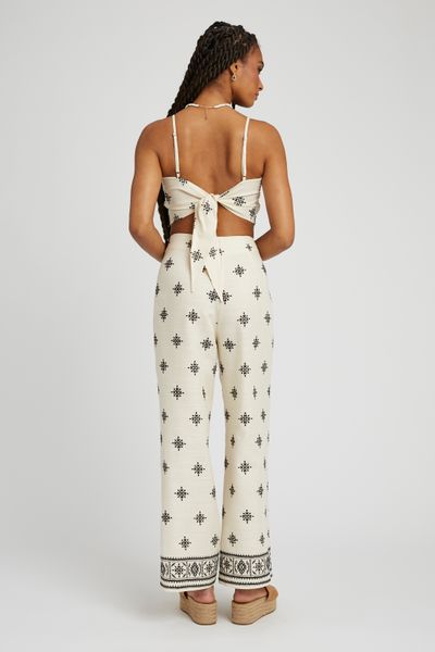 Ensemble brodé Top et Pantalon