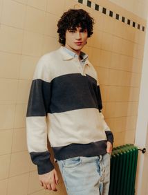 Ensemble "Pull &agrave; rayures et Jean"