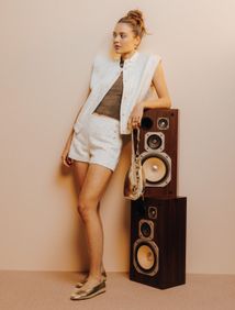 Ensemble Veste & Short en Tweed