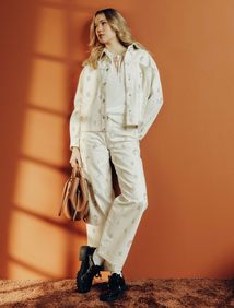 Ensemble brodé Veste et Jean