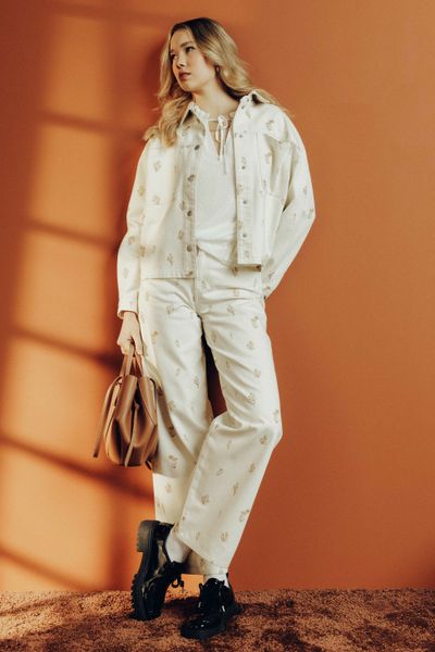 Ensemble brodé Veste et Jean