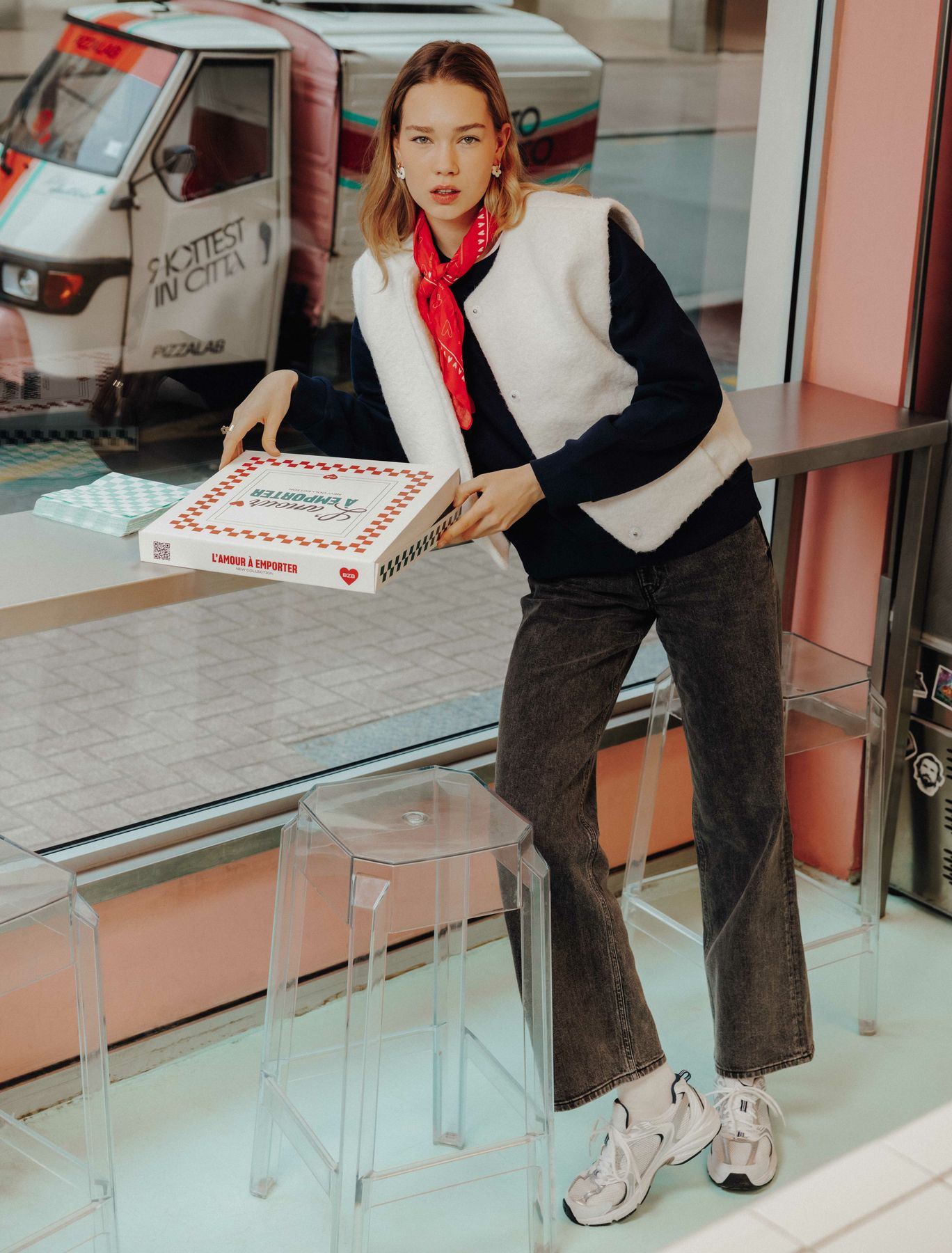 Ensemble "T-shirt Crush et Foulard"