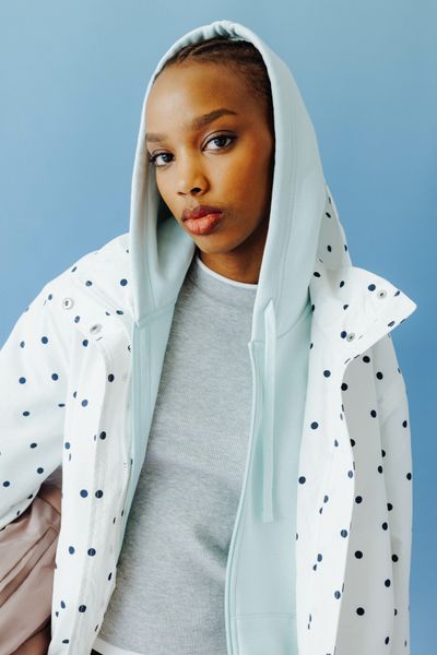 Ensemble "Veste &agrave; pois"