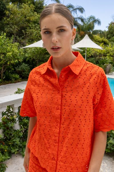 Ensemble "Broderie Orange"