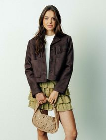 Ensemble "Veste &agrave; franges"