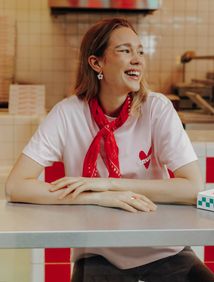 Ensemble "T-shirt Crush et Foulard"