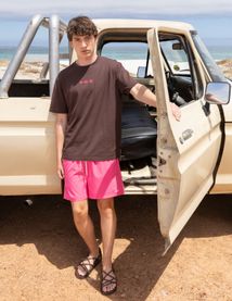 Ensemble "T-shirt & Short de bain Rose"