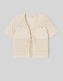 Gilet court en crochet