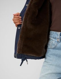 Blouson col duveteux