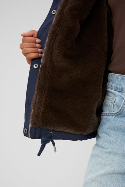 Blouson col duveteux