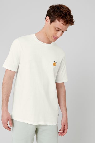 T-shirt brodé à message