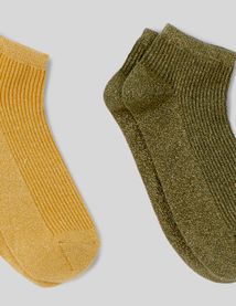 Lot de 3 paires de socquettes lurex
