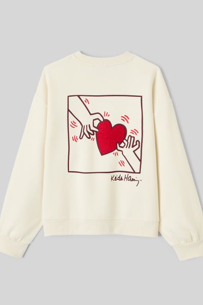 Sweat collab Keith Haring brodé