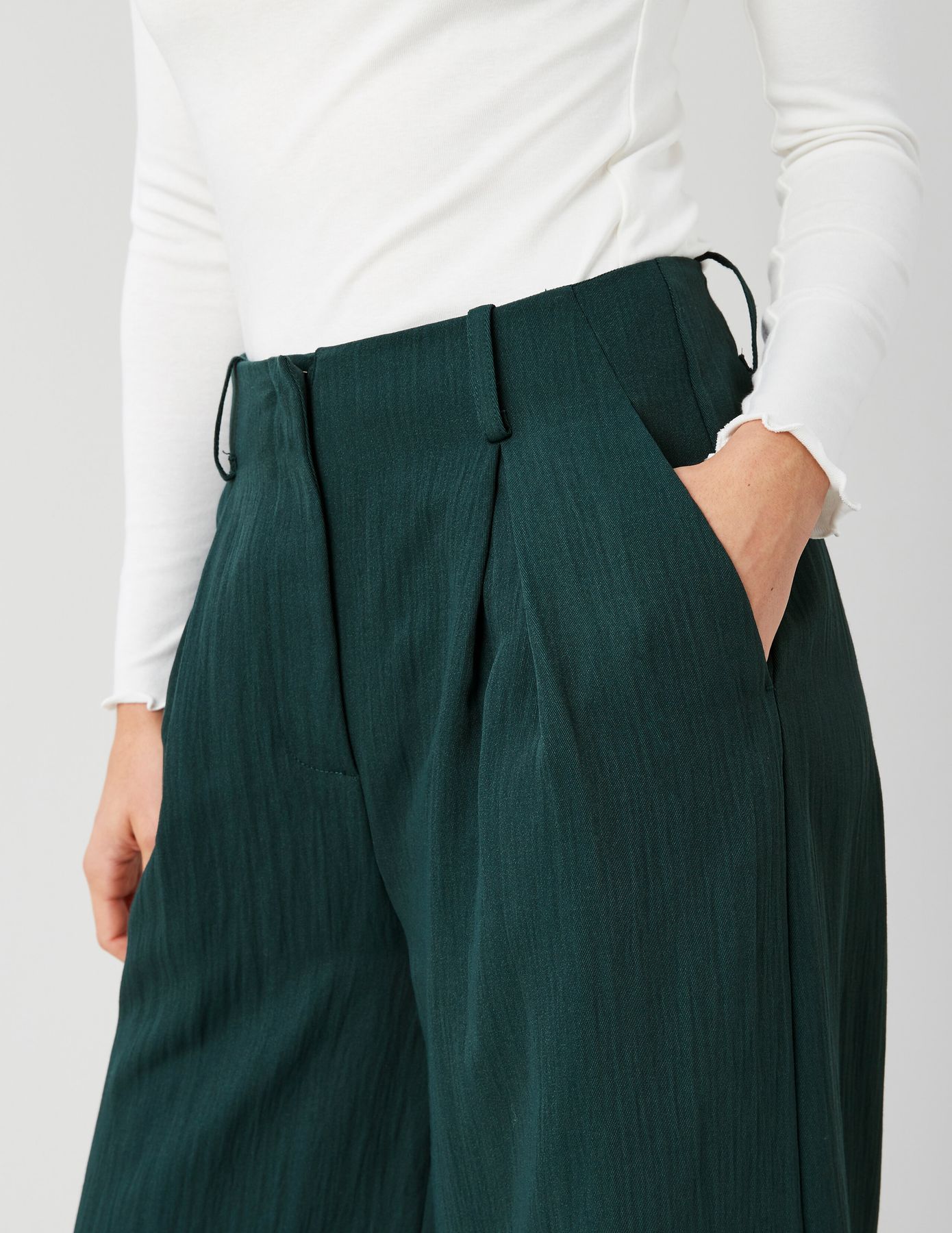 Pantalon fluide &agrave; pince