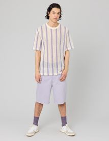 T-shirt tricot à rayures