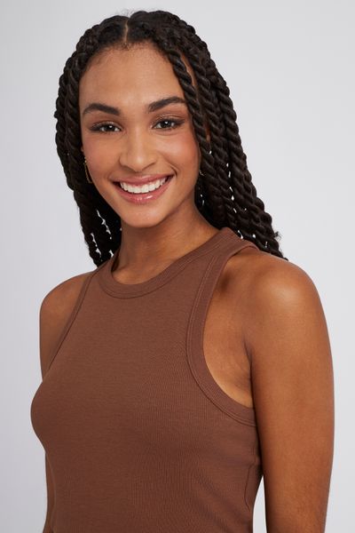 D&eacute;bardeur maille c&ocirc;tel&eacute;e uni