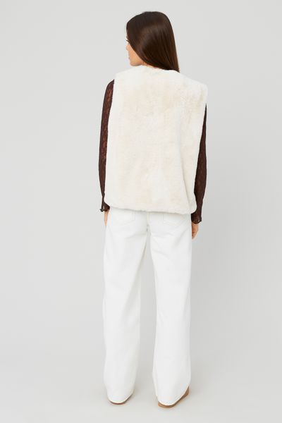 Veste imitation fourrure sans manches