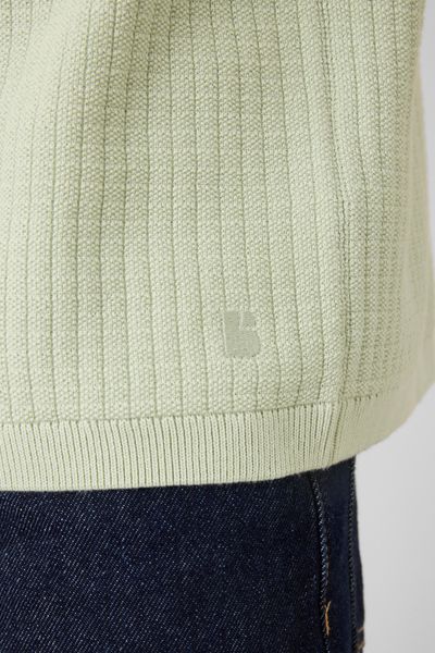 Polo maille c&ocirc;tel&eacute;e