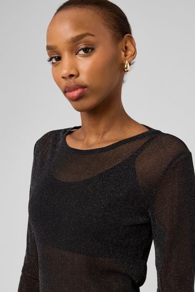 T-shirt resille paillet&eacute;